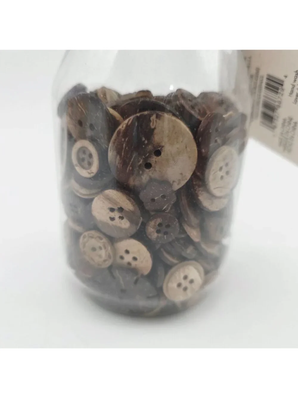 Assorted Coconut Wood Buttons For Crafting Sewing Or DIY Projects - Picture 7 of 8